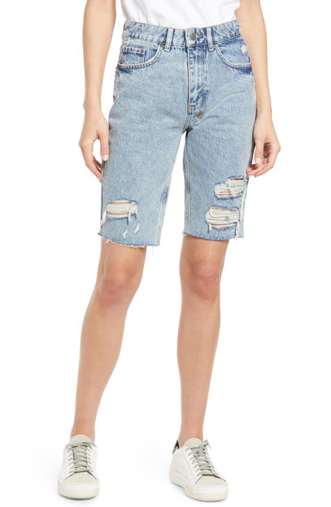 Pantalones cortos de mezclilla con cortes rasgados Overkast de App Laye