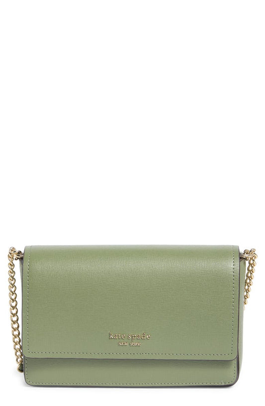 morgan leather wallet on a chain