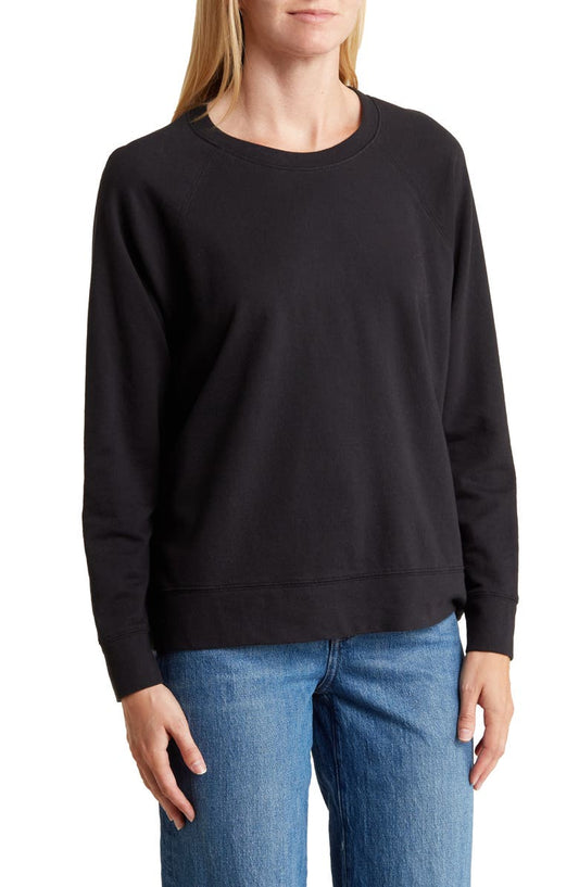 Cotton French Terry Relaxed Sweater