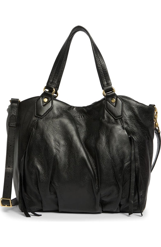 Unsubscribed Convertible Leather Shopper