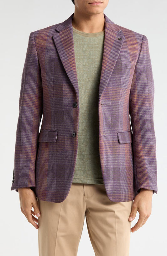 Slim Fit Two Button Blazer