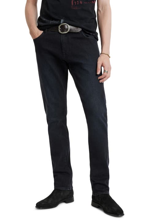 Jeans de pierna recta Landon Regular Fit (Azul Negro)