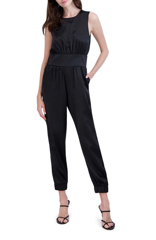 Sleeveless Satin Jumpsuit