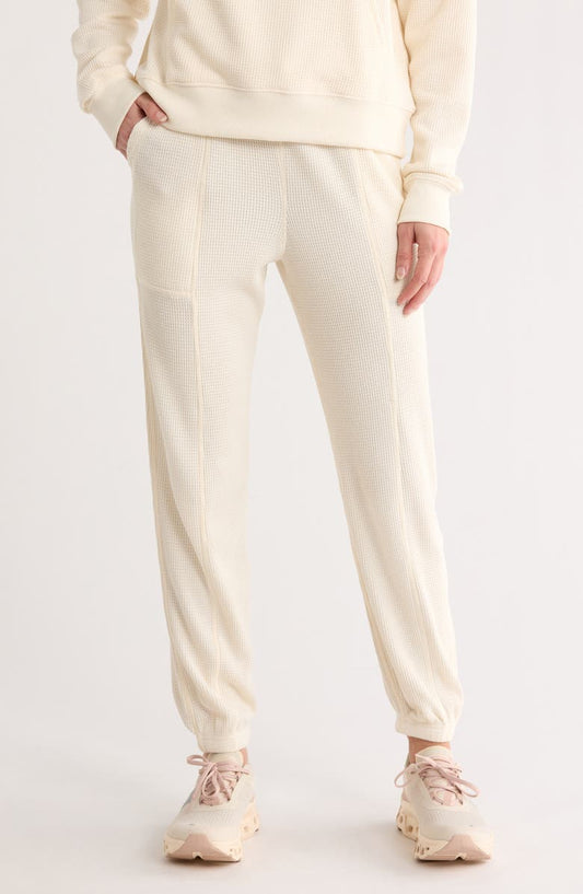 Brushed Waffle Knit Joggers