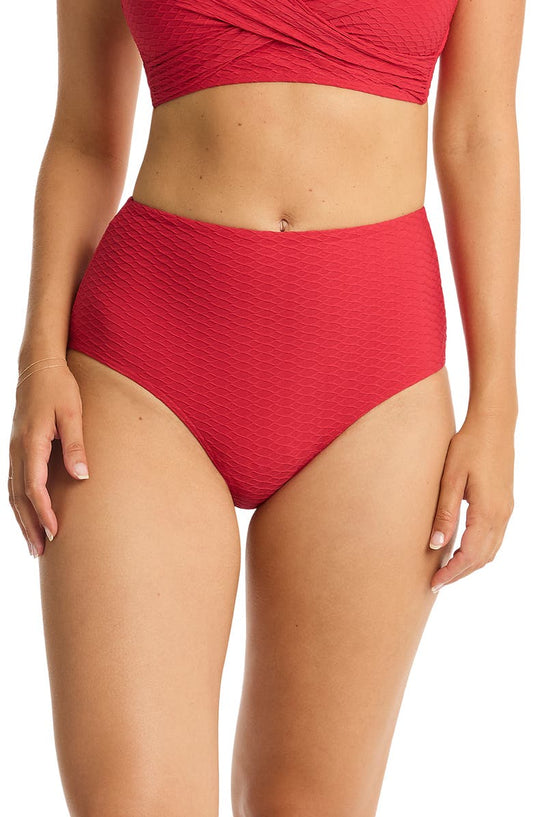 Honeycomb High Waist Bikini Bottoms