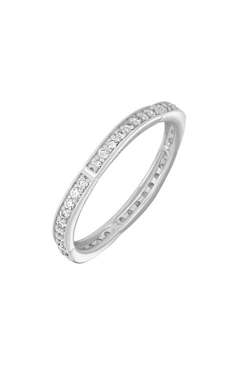 Anillo apilable de diamantes de oro blanco de 18 quilates - 0,66 ct (Exclusivo Nordstrom)