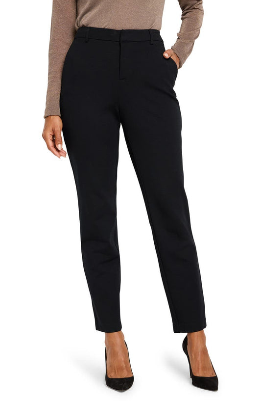 Ponte Knit Fly Front Pants (Regular & Petite)