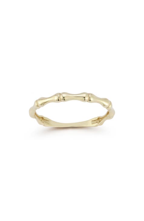 Anillo Nudo Bambú Oro 14K