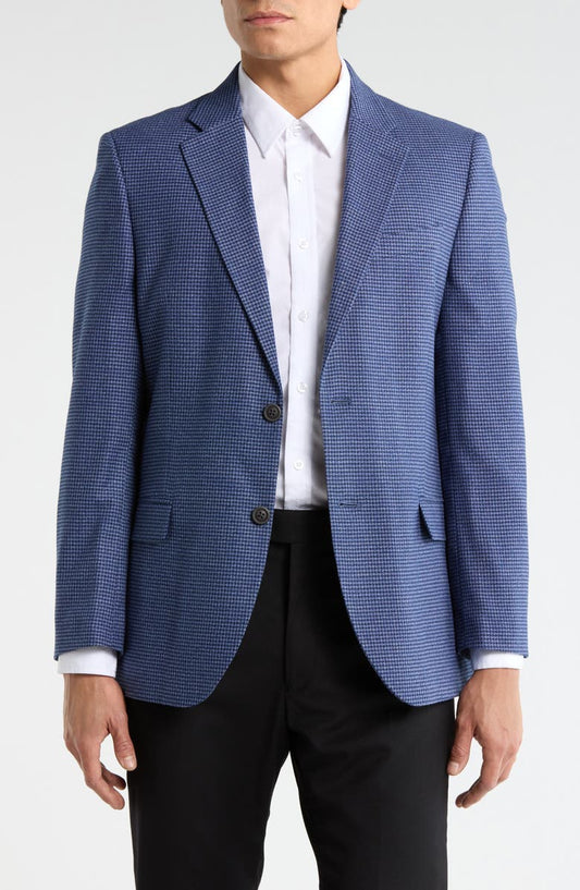 Check Stretch Blazer