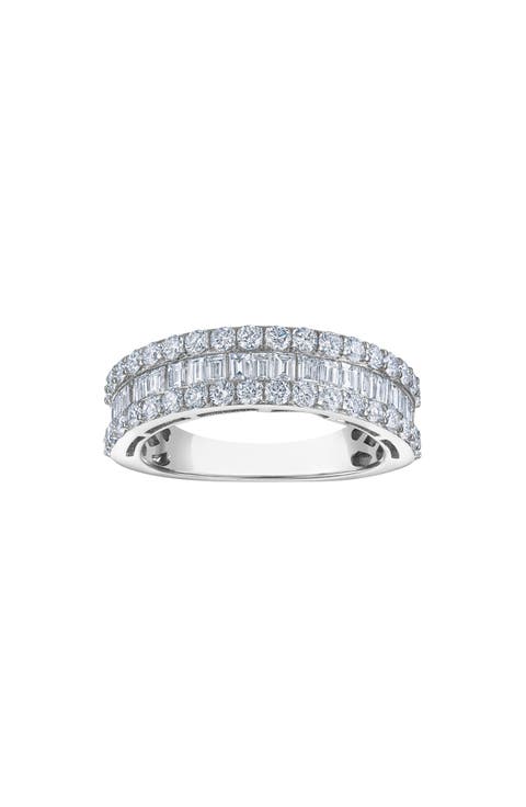 Sterling Silver Lab Grown Diamond Ring