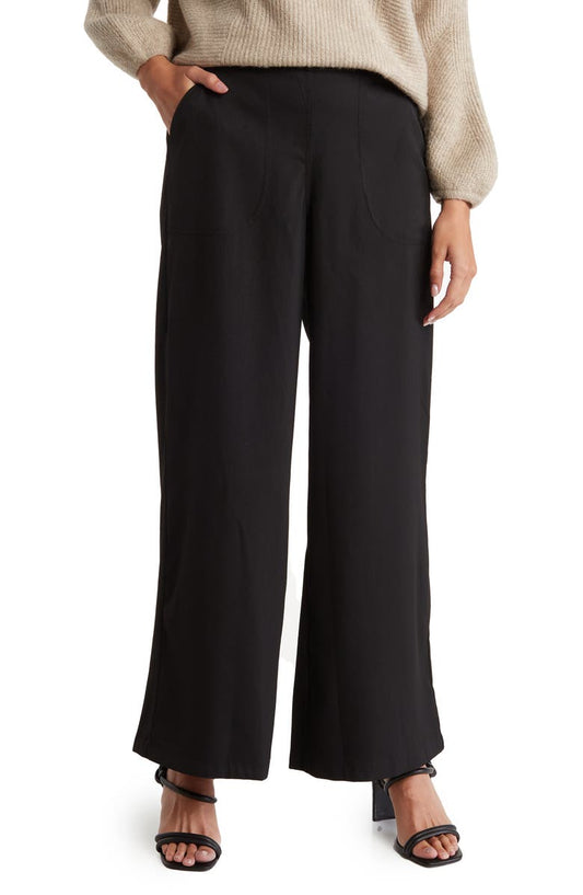 Twill Easy Wide Leg Trouser