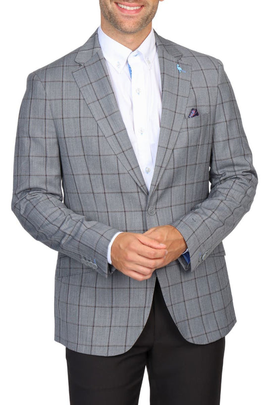 Mélange Windowpane Sport Coat