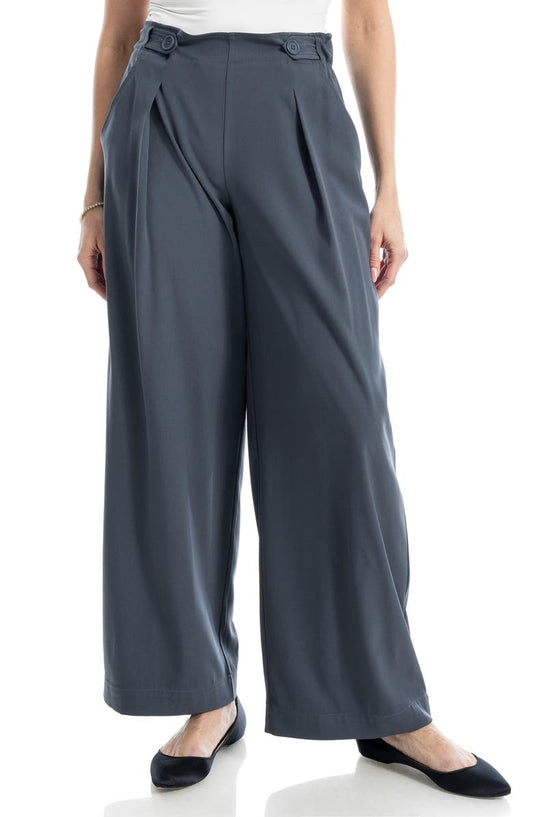 Pleated Wide Leg Pants