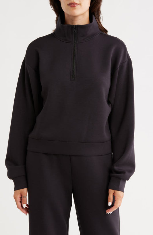 Whisper Knit Quarter Zip Pullover