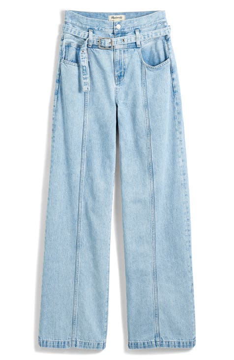 Vaqueros holgados con cinturón (lavado Kirkham)