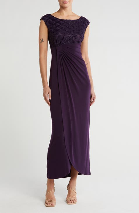 Vestido cruzado simulado con corpiño novedoso