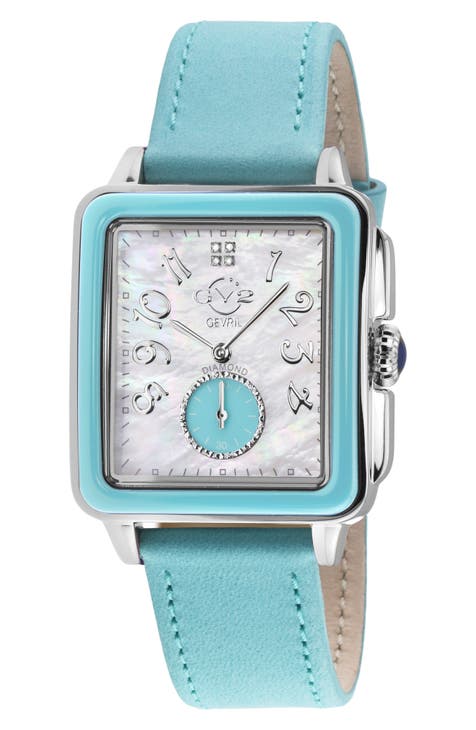 Reloj de diamantes con esfera de nácar Bari Viva, 34 mm - 0,02 ct.