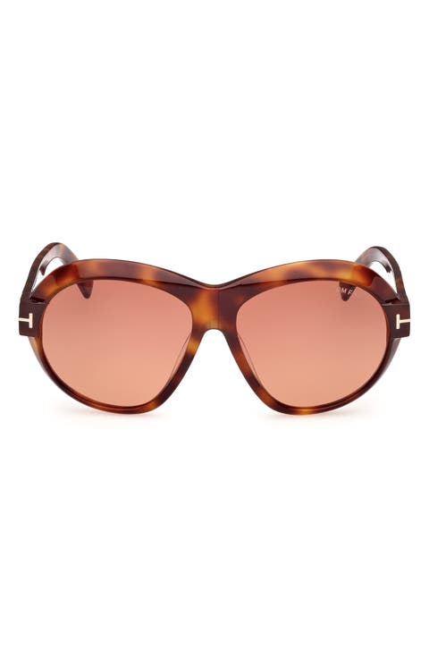 Inger 59mm Round Sunglasses