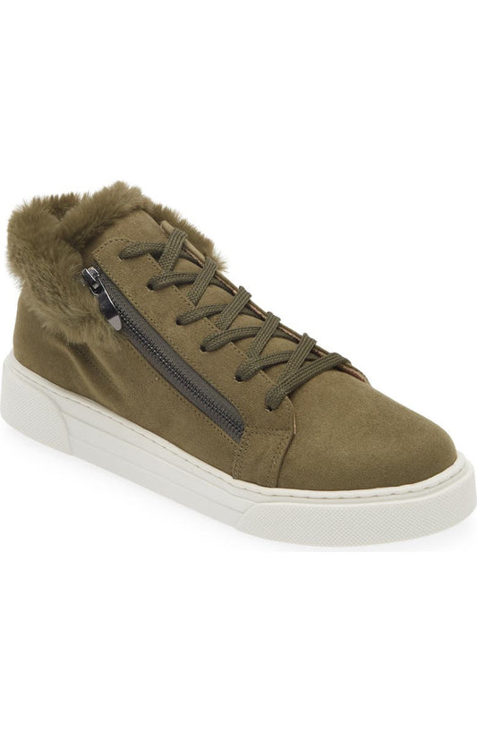 Debbie Faux Fur Zip Sneaker (Women)
