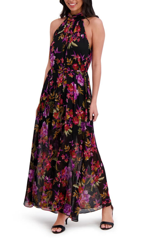 Floral Halter Wide Leg Jumpsuit