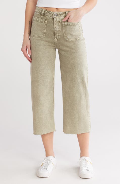 Vaqueros de pernera ancha con bordes sin rematar Dylan