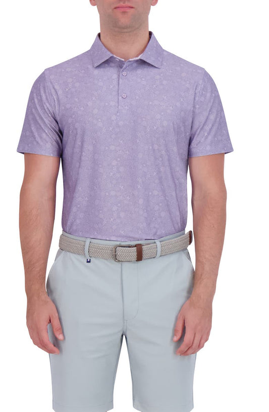 Floral Tech Jersey Polo