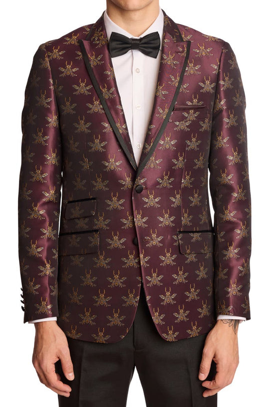 Grosvenor Slim Fit Satin Dinner Jacket (Regular & Big)