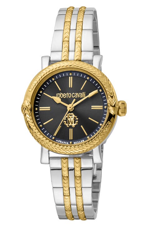 Reloj de pulsera de cuarzo con 3 manecillas de acero inoxidable, 30 mm