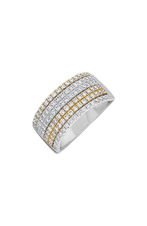 Anillo con banda de diamantes en dos tonos (Exclusivo Nordstrom)