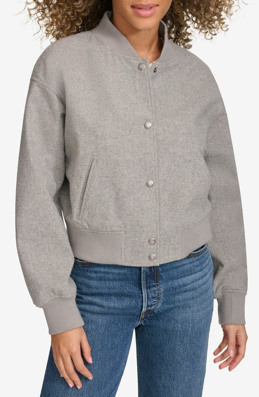 Faux Shearling Bomber Jacket