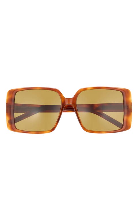 56mm Square Sunglasses