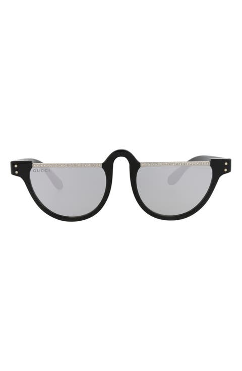 Novelty 49mm Round Sunglasses