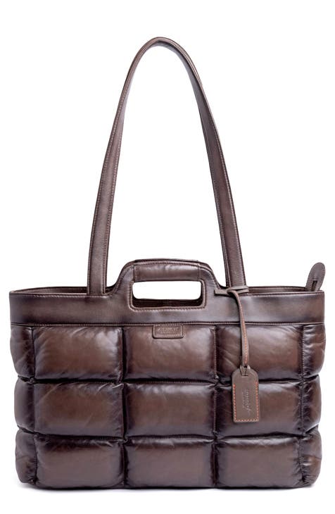 Bolso de piel Puff Clover