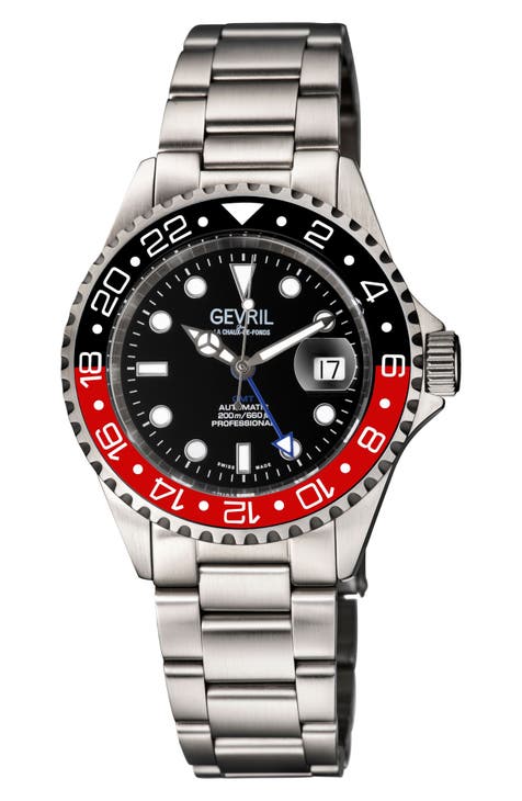 Reloj de pulsera cronógrafo Wall Street, 43 mm