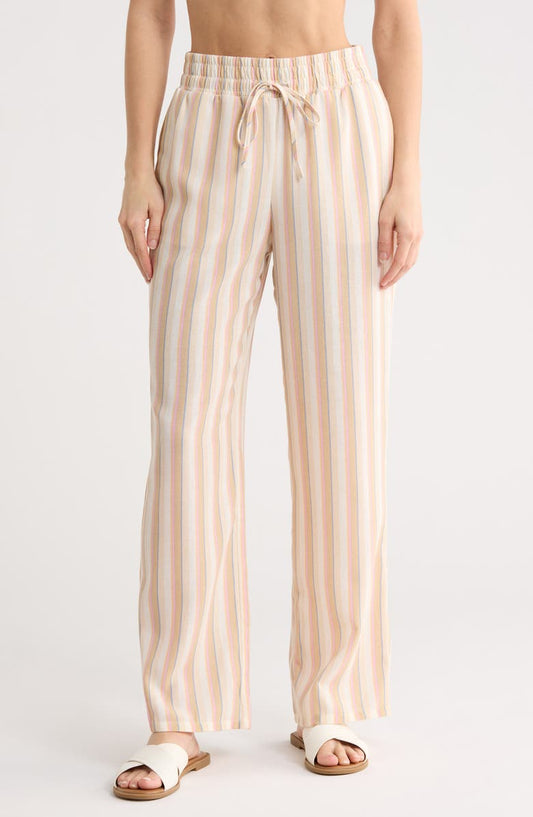 Seaside Soul Stripe Cover-Up Pants