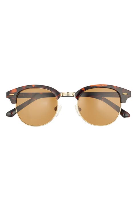 49mm Retro Half Rim Sunglasses