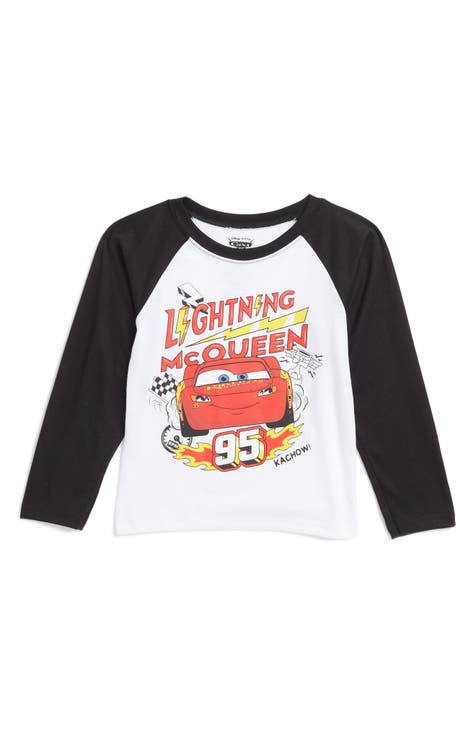 Camiseta gráfica de manga larga Lightning McQueen para niños (niño pequeño)