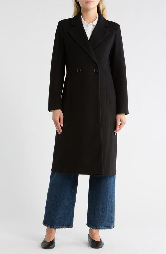 Plaid Double Breasted Coat