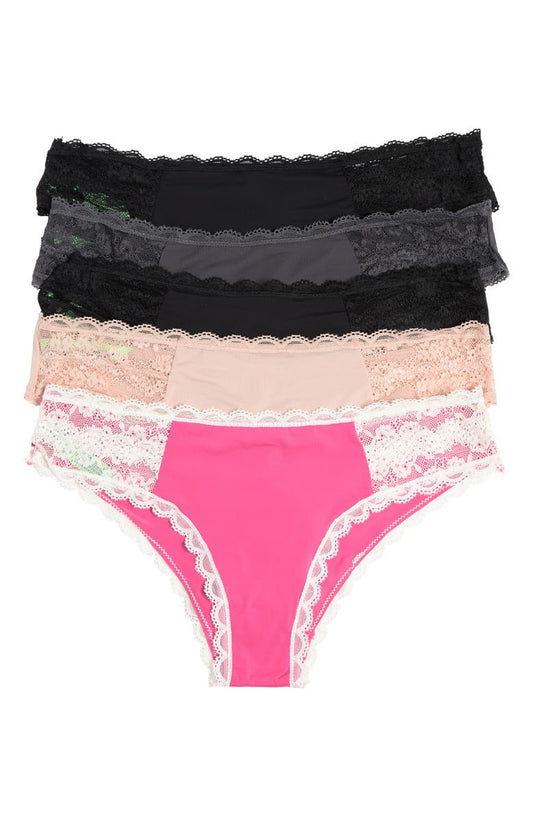 Ella Mid Rise Hipster Underwear - Pack of 5