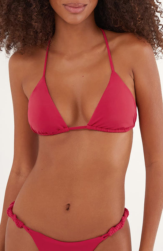 Solid Holly T-Back Bikini Top