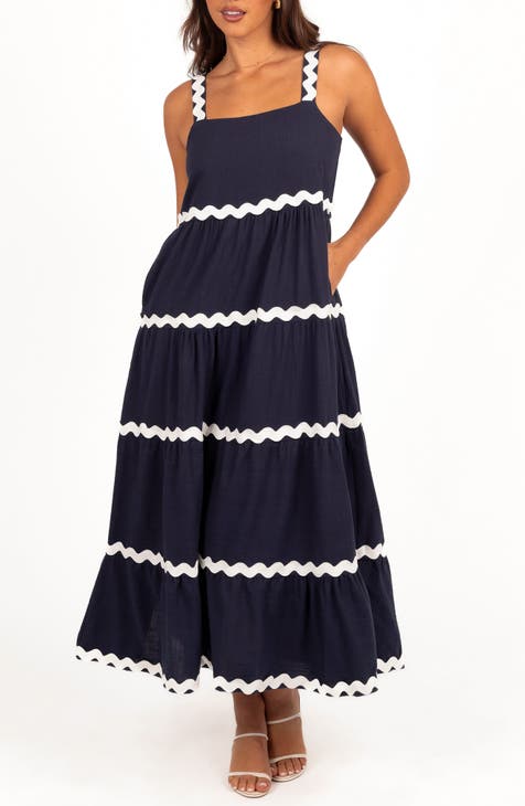 Vestido largo Louisa a capas