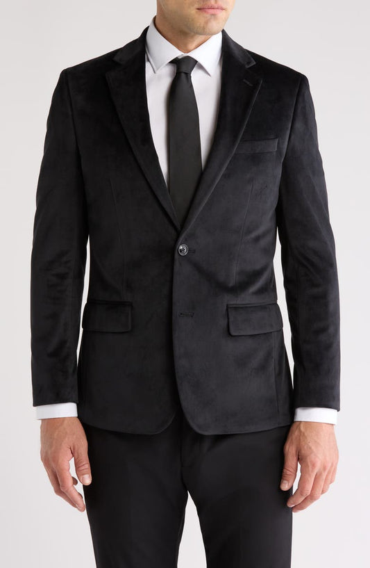 Two-Button Velvet Dinner Jacket