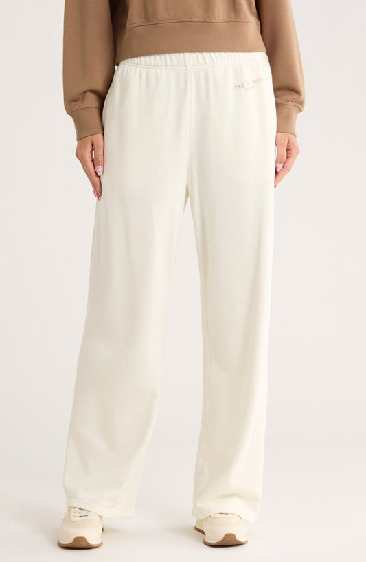 Cotton French Terry Wide Leg Sweatpants