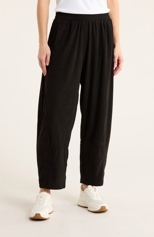 Barrel Leg Corduroy Pants