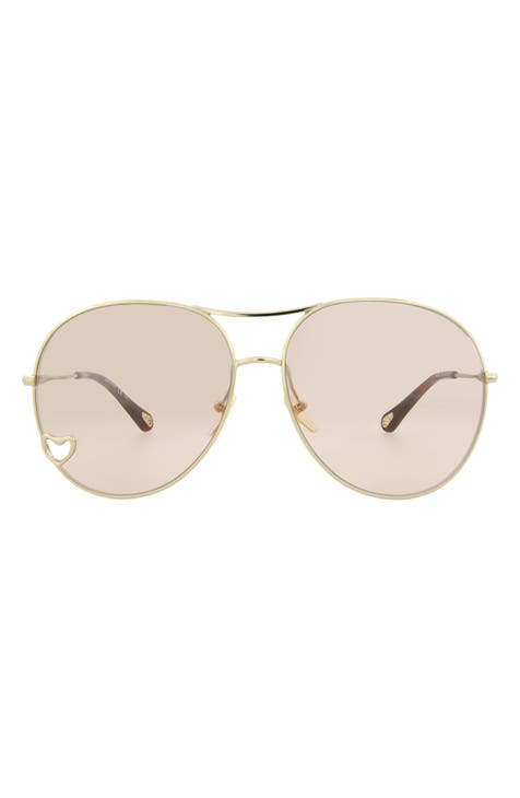 Gafas de sol de aviador Fashion 63mm Oversize