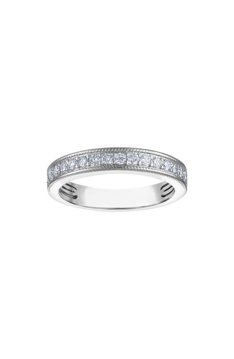 Sterling Silver Lab Grown Diamond Ring