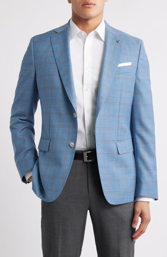 Hutson Plaid Virgin Wool Sport Coat
