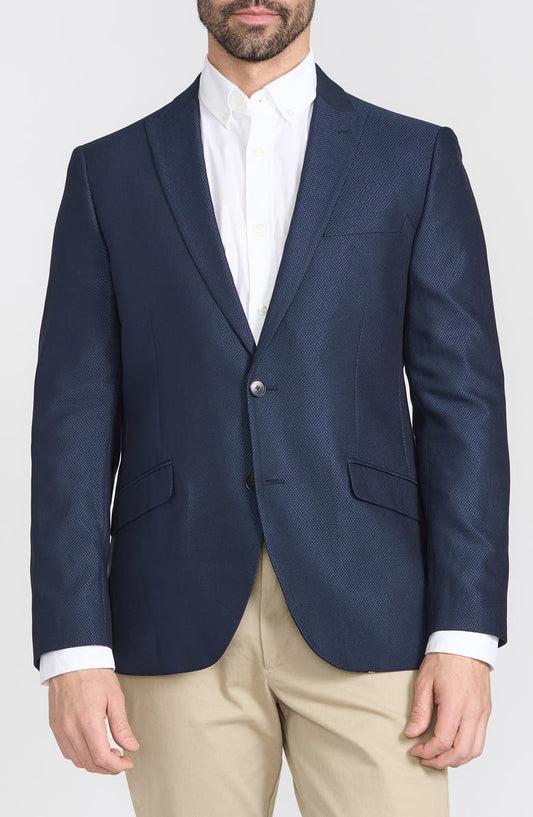 Slim Fit Geometric Printed Sport Coat