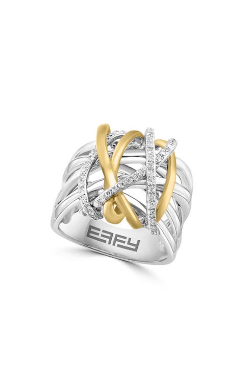 Sterling Silver Diamond Ring - 0.25 ctw