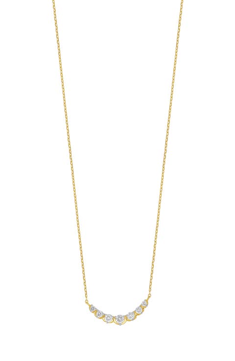 Diamond Curve Pendant Necklace - 0.20ct.